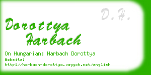 dorottya harbach business card